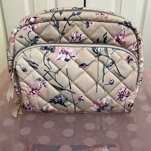 Vera Bradley Lay Flat Cosmetic Case